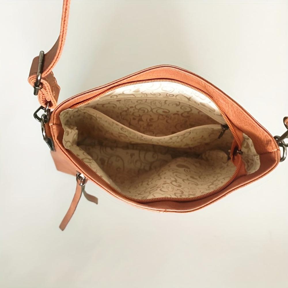 Lina | Vintage Checkerboard Crossbody Bag