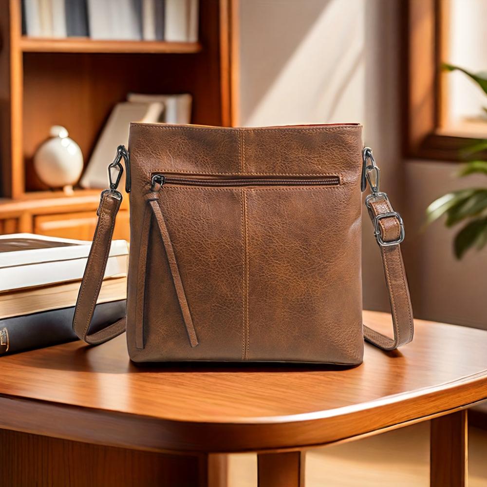 Lina | Vintage Checkerboard Crossbody Bag