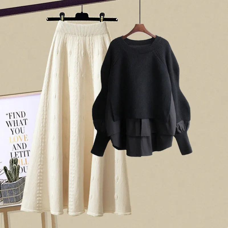 Lila | Relaxed Sweatshirt and Skirt Set