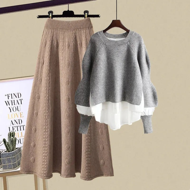 Lila | Relaxed Sweatshirt and Skirt Set