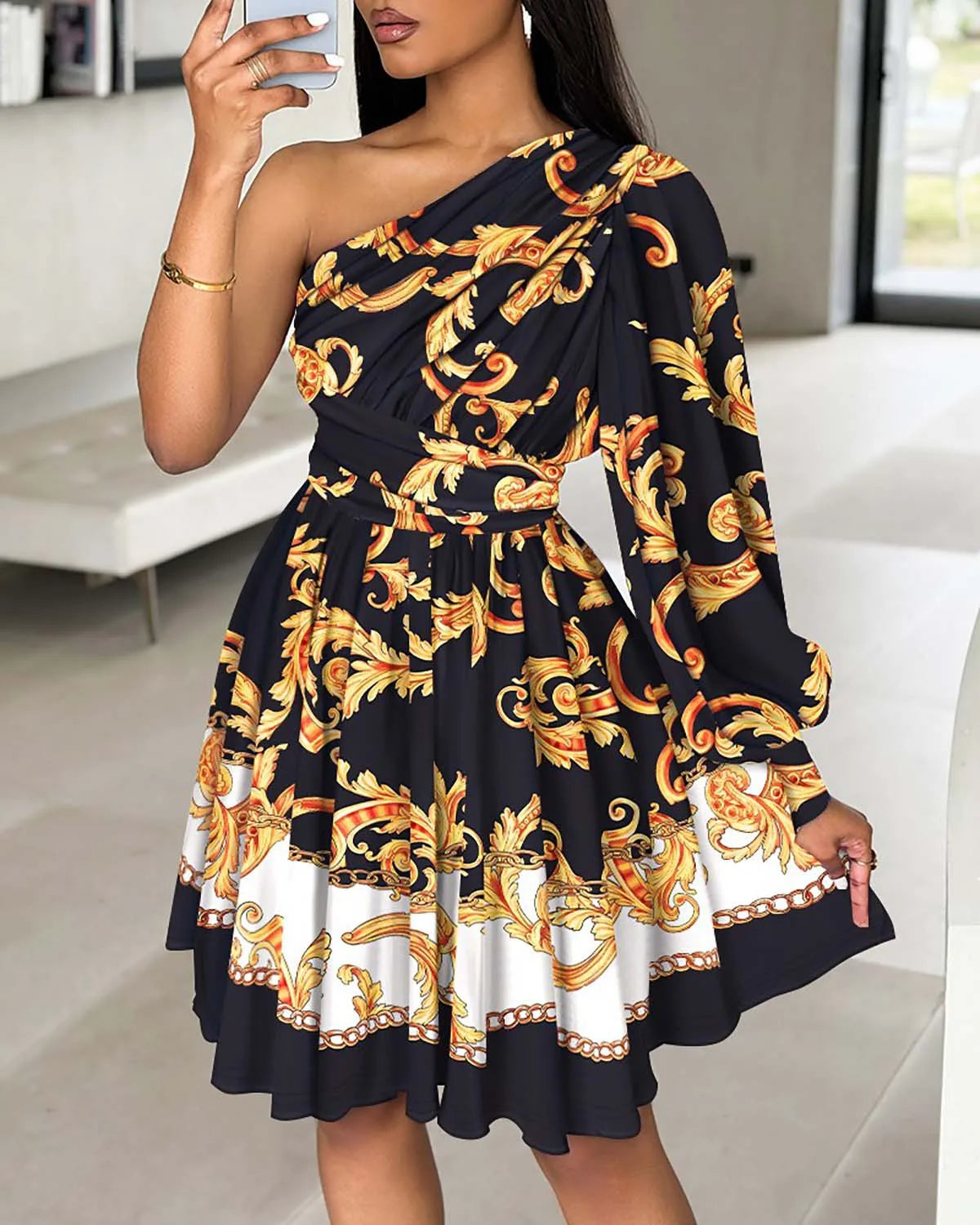Tessa | Enchanting One-Shoulder Boho Dress