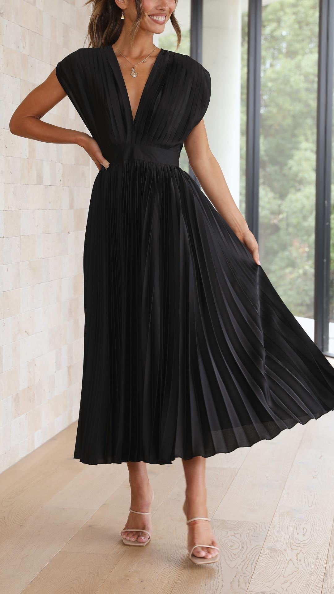Briar | Graceful Pleated Gown