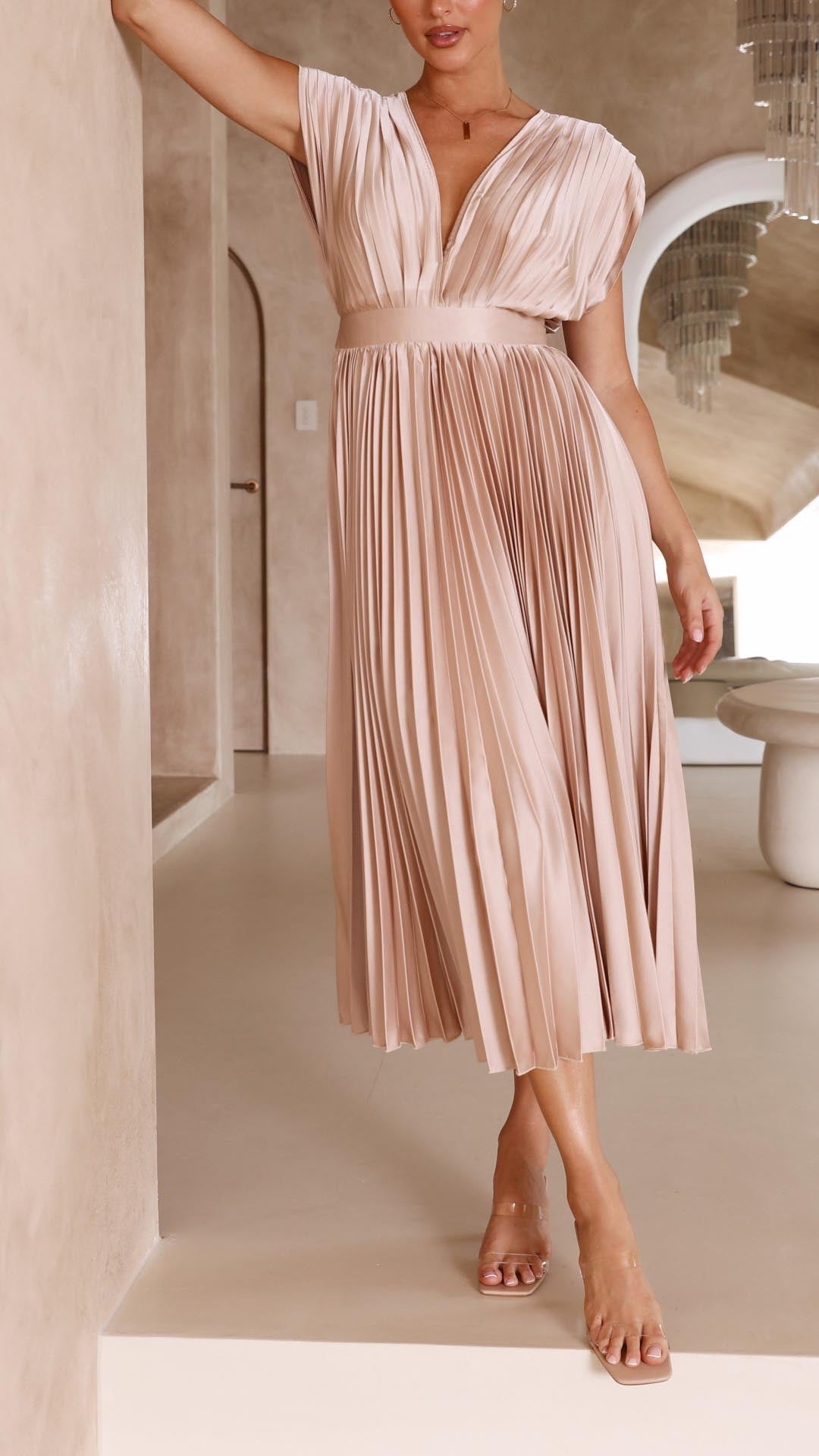 Briar | Graceful Pleated Gown