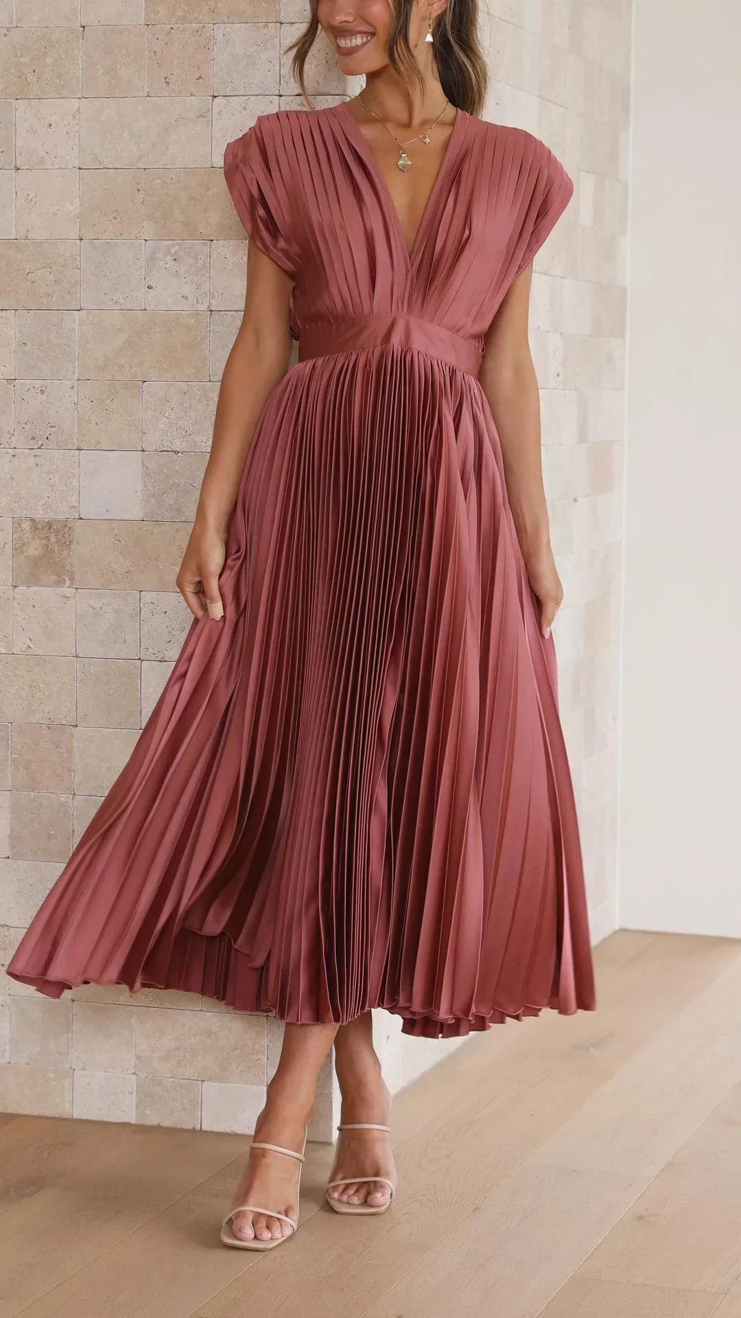 Briar | Graceful Pleated Gown