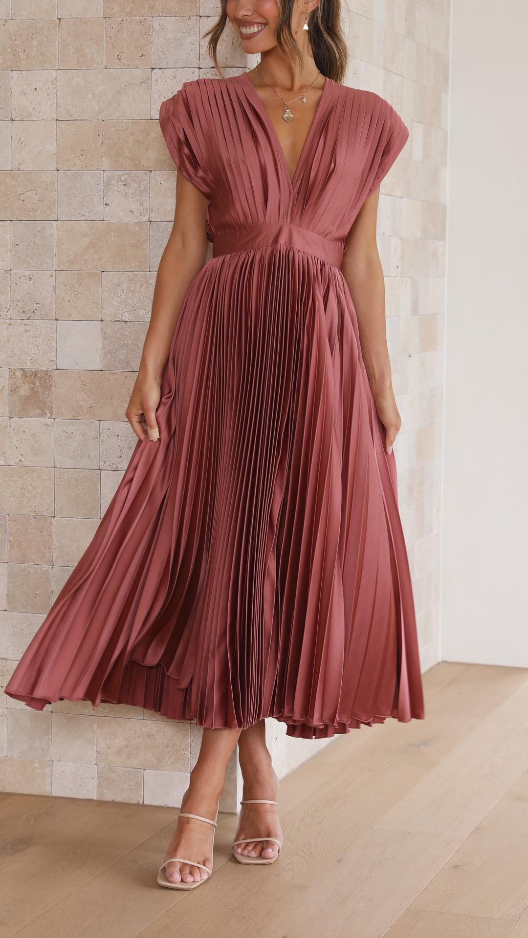Briar | Graceful Pleated Gown