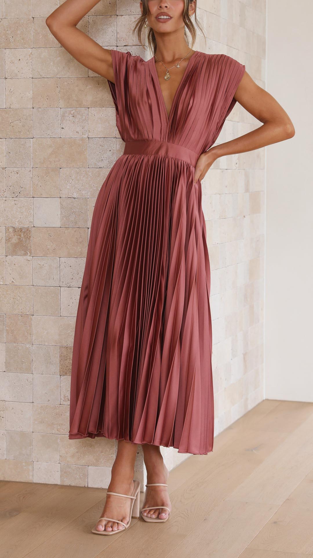 Briar | Graceful Pleated Gown