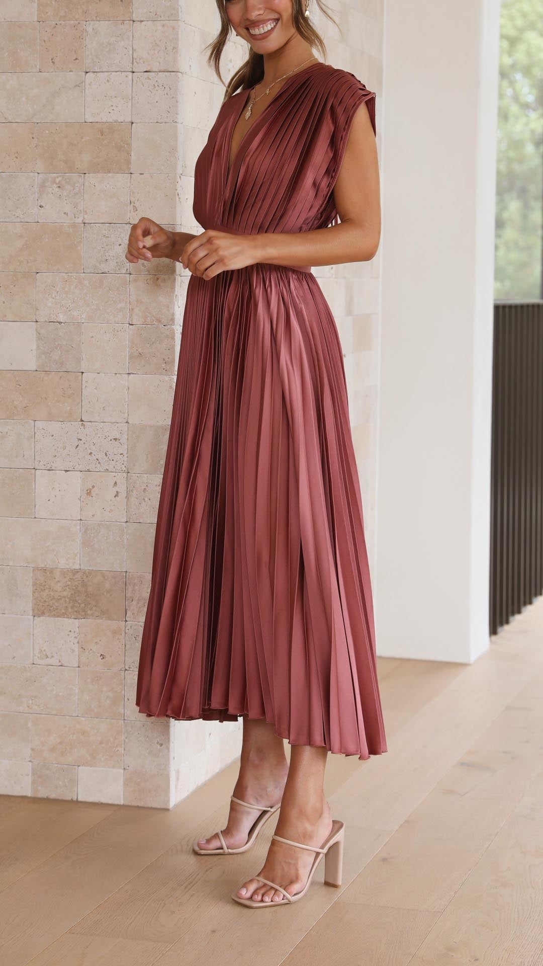 Briar | Graceful Pleated Gown