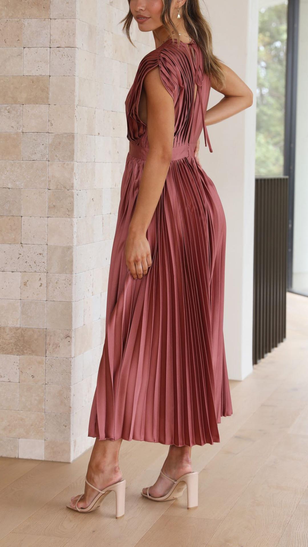 Briar | Graceful Pleated Gown