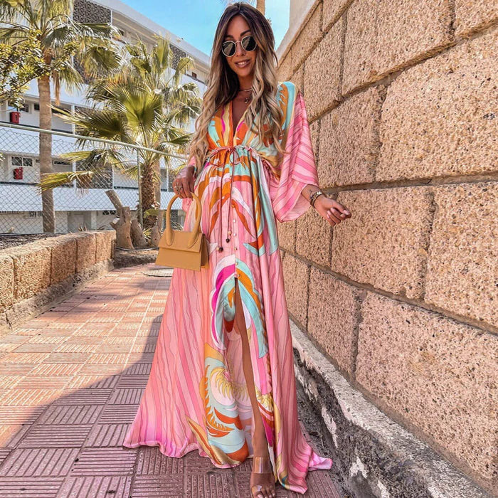 Lila | Chic Printed Beach Cover-Up Dress