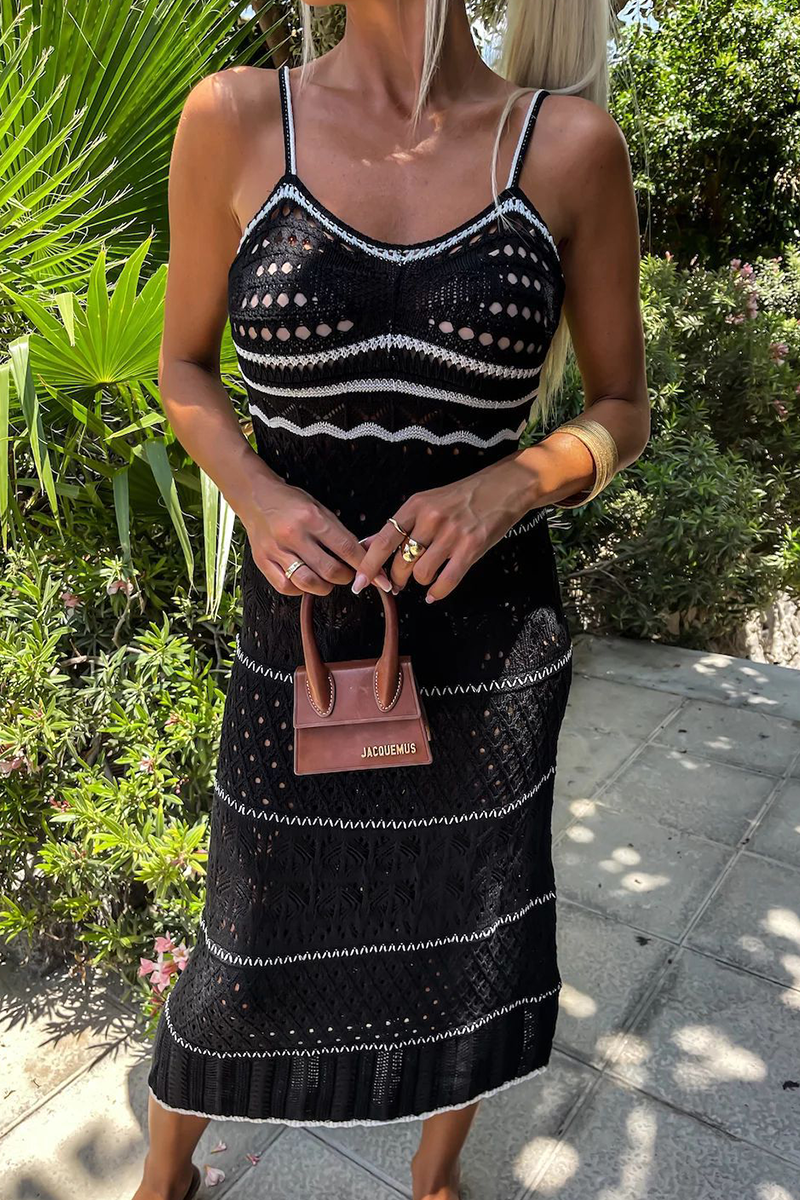 Sienna | Alluring Braided V-Neck Sling Dress
