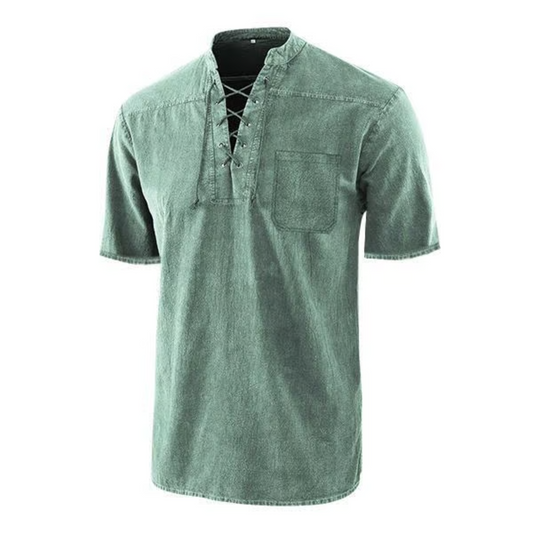 Damien™ – Gothic Retro V-Neck T-Shirt