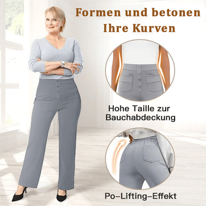 Sienna | Chic High-Waisted Stretch Trousers