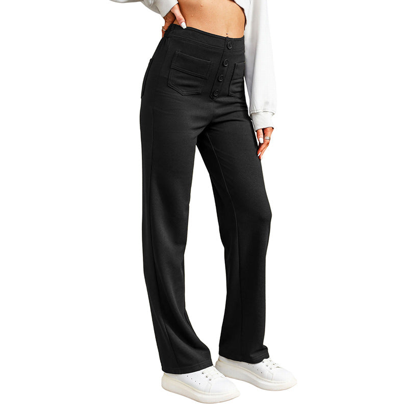 Sienna | Chic High-Waisted Stretch Trousers