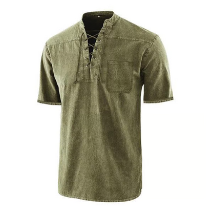 Damien™ – Gothic Retro V-Neck T-Shirt