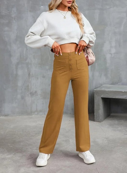 Sienna | Chic High-Waisted Stretch Trousers