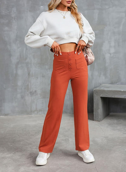 Sienna | Chic High-Waisted Stretch Trousers
