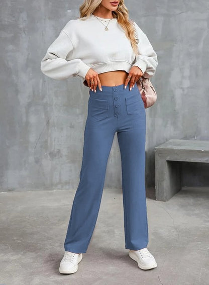 Sienna | Chic High-Waisted Stretch Trousers