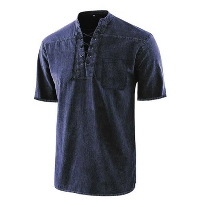Damien™ – Gothic Retro V-Neck T-Shirt
