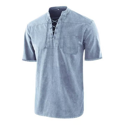Damien™ – Gothic Retro V-Neck T-Shirt