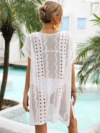Nina | Chic Hollow Knit Beach Cover-Up