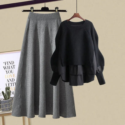 Mira | Chic Casual Sweatshirt & Skirt Set