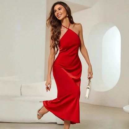 Sienna | Elegant Satin Slip Evening Gown