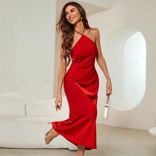 Sienna | Elegant Satin Slip Evening Gown