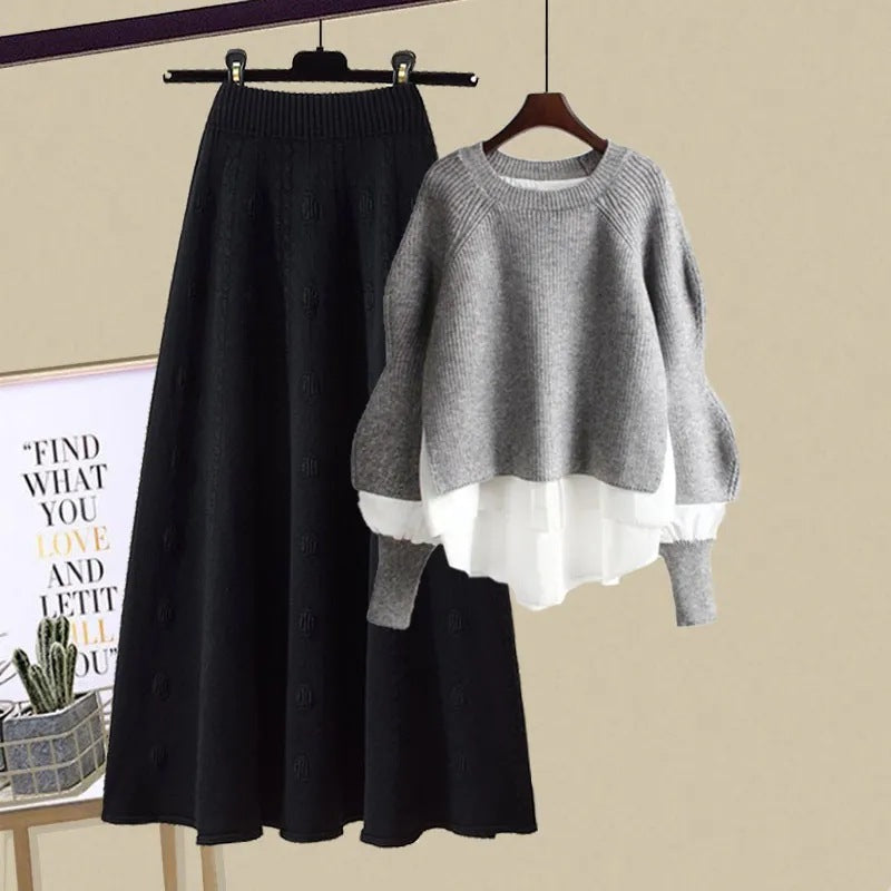 Mira | Chic Casual Sweatshirt & Skirt Set