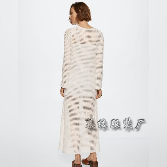 Freya | Airy Hollow Maxi Skirt Cover-Up Dress