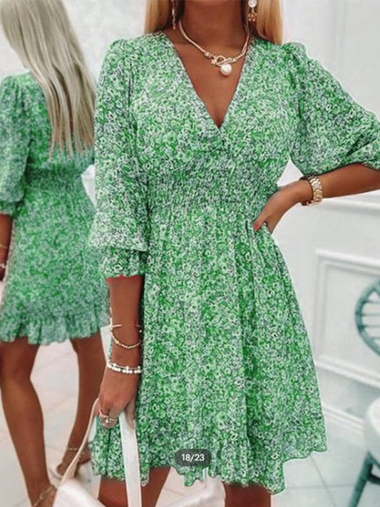 Sienna | Flirty V-Neck Summer Dress