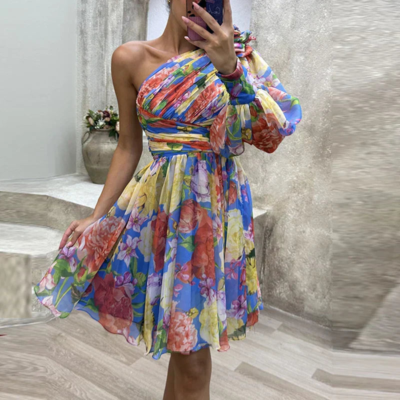 Fiona | Flirty Off-Shoulder Floral Dress