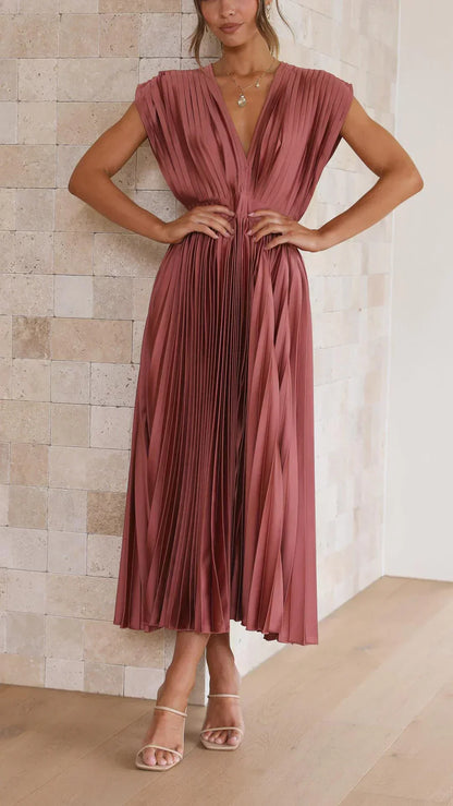 Sienna | Chic Pleated Evening Dress