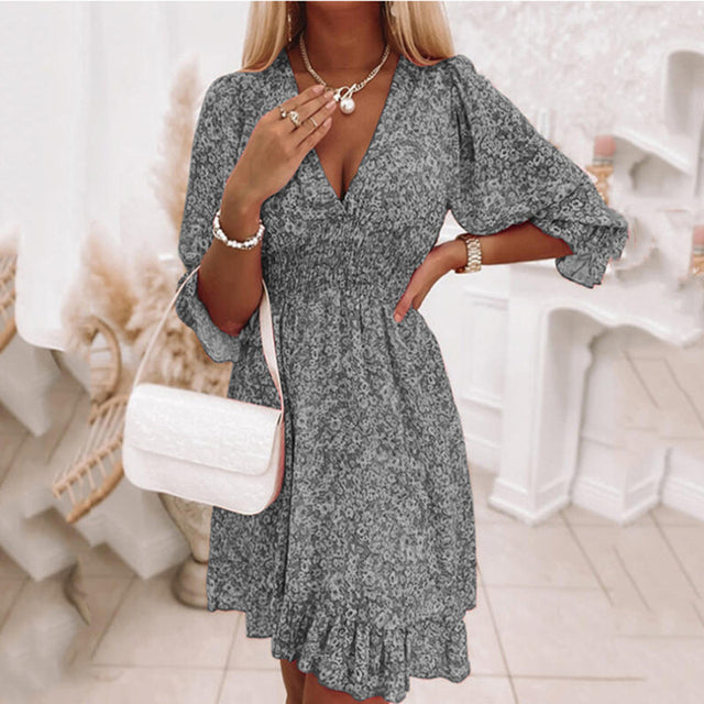 Sienna | Flirty V-Neck Summer Dress