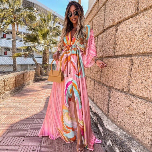 Lila | Chic Printed Beach Cover-Up Dress