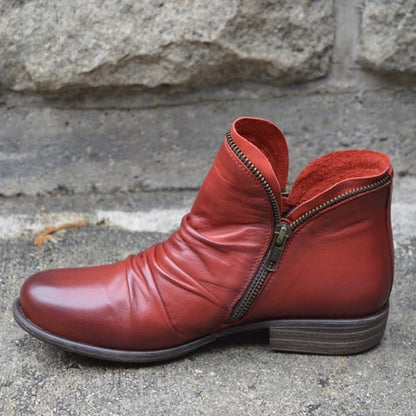 Elowen | Chic Leather Ankle Boots for Women