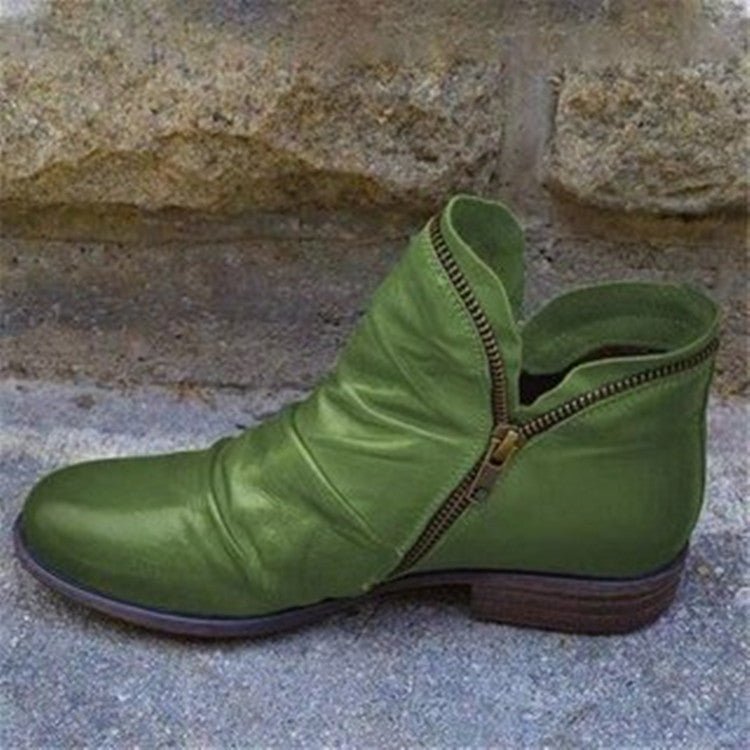 Elowen | Chic Leather Ankle Boots for Women