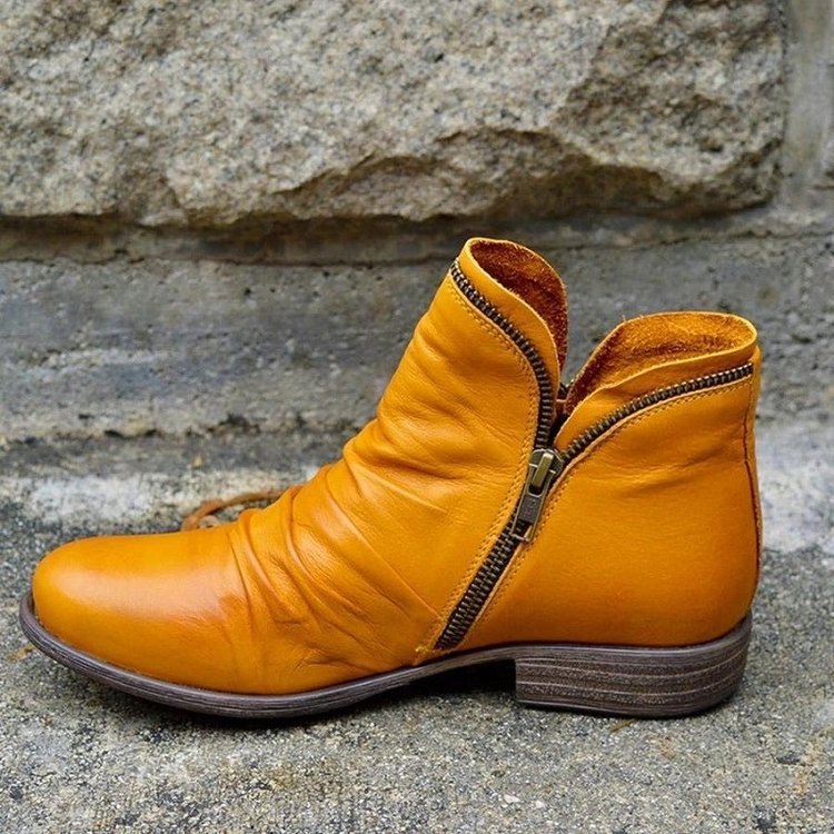 Elowen | Chic Leather Ankle Boots for Women