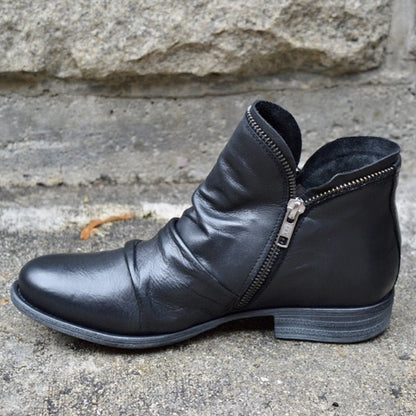 Elowen | Chic Leather Ankle Boots for Women