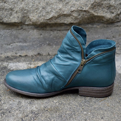 Elowen | Chic Leather Ankle Boots for Women